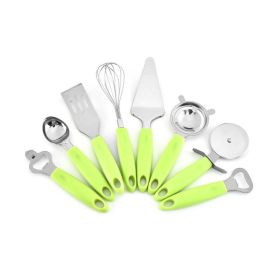 Kitchen Utensils Set 8 pieces Stainless Steel with Silicone Handle Non Stick Kitchenware Set Home Kitchen Tools Gadgets Kitchen Utensils Set 8 pieces Stainless Steel with Silicone Handle Non Stick Kitchenware Set Home Kitchen Tools Gadgets